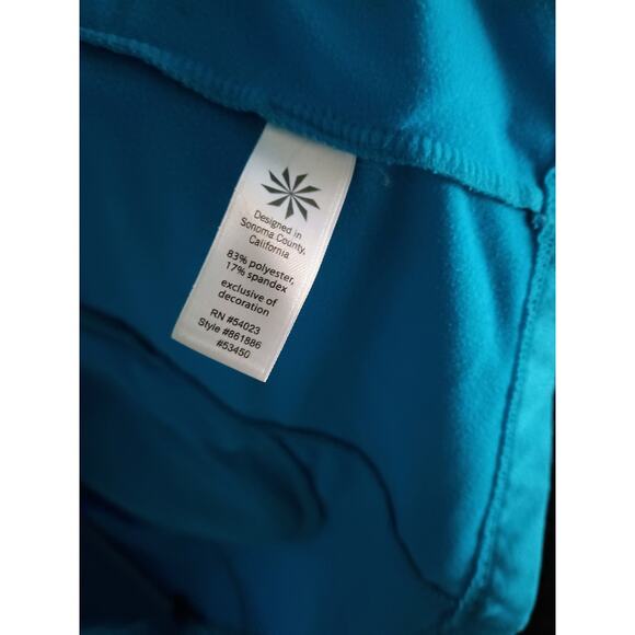 Athleta women's zip up jacket blue size small - Picture 3 of 6